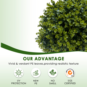 PZD-1-202 En Gros Faux Plantes En Pot Arbustes Buissons Artificielle Topiaire Cèdre Boule Arbre pour Intérieur Extérieur Maison Jardin Décor - Product Image 4