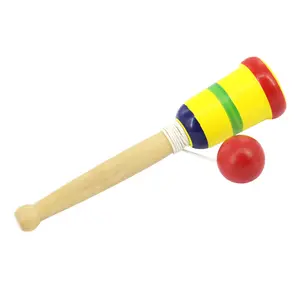 儿童幼儿园用品手眼协调玩具木制儿童接球传统智能玩具Kendama