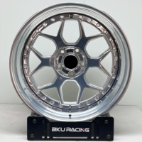 Jantes forgées Bku 2 pièces 5x112 pour Mercedes Benz W124 W126 W140 W201 190e W220, jantes en alliage personnalisées de 17, 18 et 19 pouces à déport profond