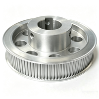 Poulie de distribution de moto en alliage d'aluminium 6061 sur mesure, HTD 8M 14M 20M, 66 70 90 dents, service d'usinage CNC sur mesure