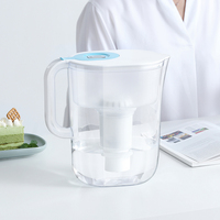 Carafe filtrante à eau 8 tasses la plus vendue, filtre longue durée (150 gallons), débit rapide, pour la maison/le bureau, certifiée NSF42/53 LFGB, prix usine