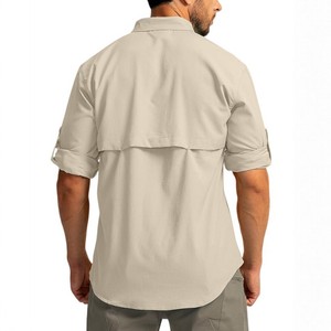 Camisa Casual de Manga Larga para Hombre, Estilo Japonés, para Otoño, Transpirable, de Secado Rápido, con Protección Solar, para Senderismo y Trekking, OEM ODM - Product Image 2
