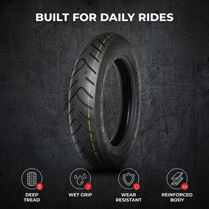 2.75-10 Motosiklet Lastikleri Tubeless 10 İnç Lastik Motosiklet E-Bisiklet Scooter için Rahat Sessiz Stabilite Güçlü Kavrama - Product Image 3