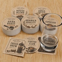 Sous-verres absorbants jetables personnalisés avec logo sur mesure pour hôtels, restaurants, KTV, bars, services café et bière