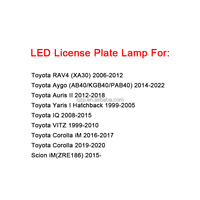 Assemblage remplacement voiture accessoires LED plaque d'immatriculation numéro lampe pour Toyota RAV4 Aygo Auris II Yaris I IQ VITZ