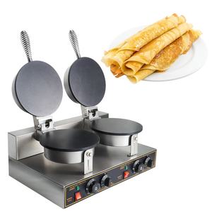 Machine à collation commerciale Fast Food Double tête oeuf crêpe faisant la machine bulle gaufrier crêperie - Product Image 1