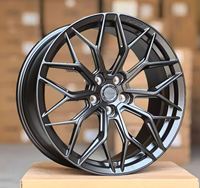 Jantes en alliage d'aluminium forgé OEM 20-21 pouces, concaves profondes, 5x112/5x114.3/5x120, noir mat, haute performance