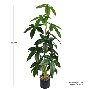 Palmier Areca d'intérieur artificiel en PVC souple, avec feuillage adhésif facile à poser, style Arbre de la Fortune, aspect haut de gamme, 100-200 cm, pour mariage - Product Image 3