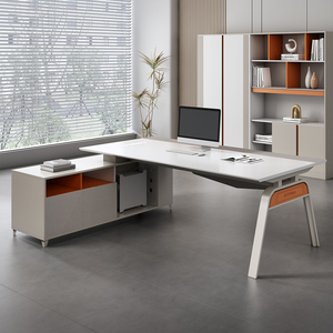 Meubles de bureau modernes de luxe au meilleur prix, bureau de direction en forme de L en bois, bureaux de direction - Product Image 2