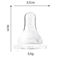 ALGO-Tétine perlée en silicone à bouche large pour nouveau-né, anti-colique, pour le lait maternel.
