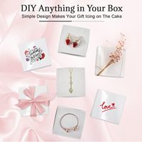 Boîtes d'emballage de bijoux de luxe imprimées sur mesure avec insert en mousse de velours pour petits anneaux, boucles d'oreilles, colliers, emballage de bijoux