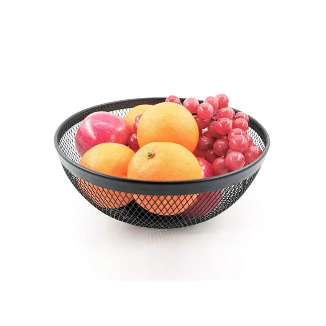 Meilleure vente Bonne vente Comptoir de salon Bol à fruits en maille métallique Panier à bonbons décoratif