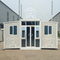 Maisons miniatures portables en acier extensibles 2025, dernières nouveautés, avec véranda et serres en verre, design européen