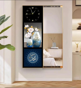 Fabbrica di Design islamico personalizzato pittura decorazione per la casa soggiorno portico di cristallo porcellana pittura di arte della <span class=keywords><strong>parete</strong></span> <span class=keywords><strong>con</strong></span> <span class=keywords><strong>specchio</strong></span> di vetro - Product Image 5