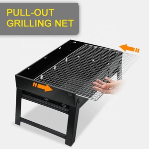 Portable Stainless Steel Folding BBQ Grill <strong>for</strong> Outdoor <strong>Camping</strong> 3-5 People Easy to Take <strong>Barbecue</strong> Grill - Product Image 6