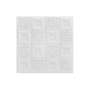 Autocollants muraux en mousse 3d Augmenter l'épaisseur blanc et or Couleurs 3d Brick Foam Wallpaper Sticker relief effect foam wall decals - Product Image 4