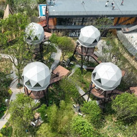 Mytotel Tiny Home Bois Maisons d'été préfabriquées en dôme Maison prête à l'emploi Maison de villégiature en acier léger Jardin Bureau Maison préfabriquée