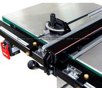 Scie à table coulissante en fonte de 10 pouces à queue d'aronde lourde H9850 avec table coulissante de 50 pouces pour machine à bois