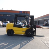 Chariot élévateur diesel robuste de 3 tonnes et 5 tonnes avec moteur IC puissant, chariot élévateur industriel contrepoids