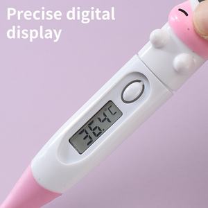 Hot-Selling Dos Desenhos Animados Do Kidsren Cabeça Animal Termômetro <span class=keywords><strong>Digital</strong></span> Macio Termômetro Home Cross-Border Feito de Plástico Durável - Product Image 3
