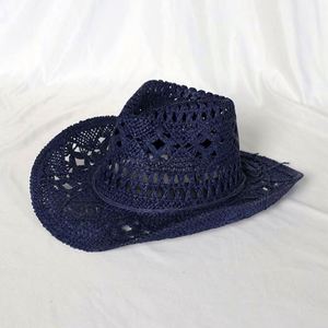 High Quality Vintage Outdoor Summer Wholesale Cowboy <b>Straw</b> <b>Hat</b> Sombrero Western Cowboy <b>Hat</b> Adult With Windproof Rope - Product Image 6