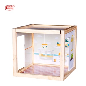 <span class=keywords><strong>Mini</strong></span> aire de jeux décorative pour enfants, maison de poupée, avec <span class=keywords><strong>mini</strong></span> meubles et jouets de famille pour garçons - Product Image 4