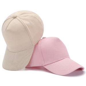 Vente en gros Chapeau 5 panneaux en coton uni pour enfants Casquette de baseball Casquette de construction pour enfants Broderie Lettre ou logo - Product Image 5