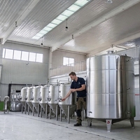 Cuve de Fermentation à Pression en Acier Inoxydable 2000L 5000L avec Enveloppe Alvéolée pour Vin et Bière – Cuve Brillante pour Brasserie