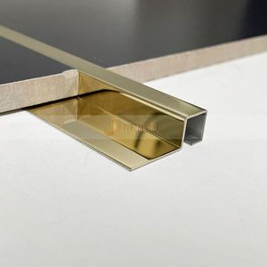 EX1023 Modern Stainless Steel Custom Profile Tile Trims for Interior <b>Decoration</b> Solutions Durable & Waterproof - Product Image 5