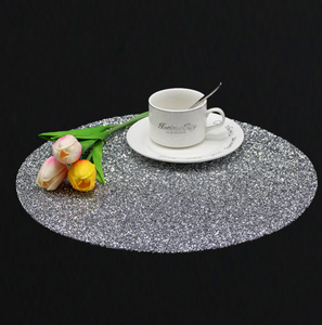 Crystal Rhinestone Custom Made <strong>Round</strong> <strong>Place</strong> <strong>mats</strong> Silver Rhinestone Table <strong>Mats</strong> for Decoration - Product Image 4
