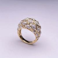 Bague de fiançailles personnalisée au design unique avec diamant de laboratoire, alliance éternité en or jaune 18 carats, certifiée IGI, coupe excellente, pour mariage