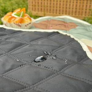 Mini Portable <b>Waterproof</b> Picnic <b>Blanket</b> Ultrasonic 3 Layers Thickened Machine Washable Picnic Camping Mat Rug for Low MOQ Custom - Product Image 5