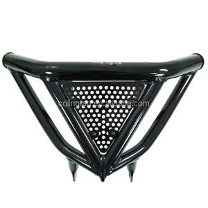 Accesorios para ATV Lingtan, Barra de Agarre Delantera Negra para Parachoques, Parachoques para Yamaha <span class=keywords><strong>Raptor</strong></span> 700R 700 22-25, Protector de Parachoques Delantero de Aluminio - Product Image 6