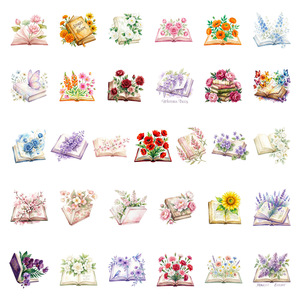 Set di 56 Adesivi Vintage con Motivi Floreali e Graffiti per Decorazione di Tavoli e Bottiglie, Adesivi per Libri e Lettura Fai-da-Te - Product Image 3