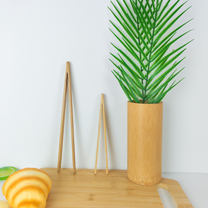 <span class=keywords><strong>Pince</strong></span> de cuisine en bambou SOLEHOME BAMBOO pour salades, <span class=keywords><strong>spaghetti</strong></span>, toasts, bacon et fruits - Ustensile durable et compatible avec la cuisinière - Product Image 2