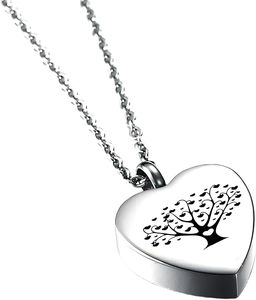 <span class=keywords><strong>Per</strong></span> <span class=keywords><strong>sempre</strong></span> <span class=keywords><strong>e</strong></span> <span class=keywords><strong>sempre</strong></span> nel mio cuore collana contenitore di cenere a forma di cuore apribile - Product Image 1