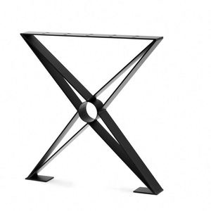 Pieds de meubles en acier inoxydable robustes à monter soi-même pour banc et table basse, noirs, pour usage hospitalier et en cuisine - Product Image 4