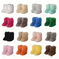 Laine Y2K hiver en peluche fourrure mongole bottes femmes hiver cheville et chaussons bottes Imitation fourrure fourrure bottes de neige