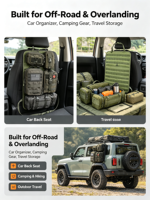 Sac de rangement tactique pour siège arrière de voiture, avec poignée de ceinture, imperméable, résistant à la compression, en tissu Oxford, multifonctionnel