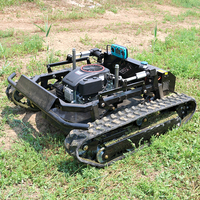 Livraison gratuite, tondeuse à gazon à chenilles de 800 mm, tracteur à essence, automatique, zéro rayon de braquage, télécommande, tondeuses à gazon pour jardin Gafor