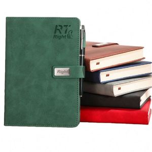 Promotion 100 Sheets Leather/PVC Hardcover Cover UV Printed Eco-Friendly A5 Notebooks for Business - Product Image 1