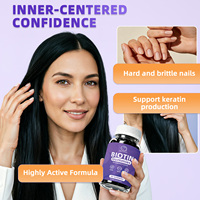 Gomitas de Biotina de Marca Privada 12000mcg Colágeno Clorofila Suplemento de Belleza para Cabello, Piel y Uñas Fabricante Mayorista OEM ODM GMP