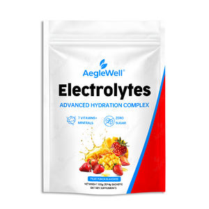 AegleWell Advanced Hydration, Polvo de Electrolitos, Suplemento de Hidratación con <span class=keywords><strong>7</strong></span> Vitaminas + Minerales, Sobres de Electrolitos de Dosis Única - Product Image 1