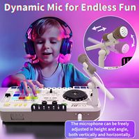 Instruments de musique électriques éducatifs pour débutants pour enfants Clavier Simulation Microphone multifonction Mixeur DJ Jouets pour enfants