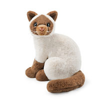 Super mignon chat en peluche réaliste de 25 cm avec tissu super doux pour soulager le stress - Cadeau d'anniversaire