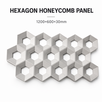 Panneau mural hexagonal 3D en nid d'abeille, pierre artificielle décorative, 1200x600mm, revêtement en terre cuite pour façade extérieure et intérieur