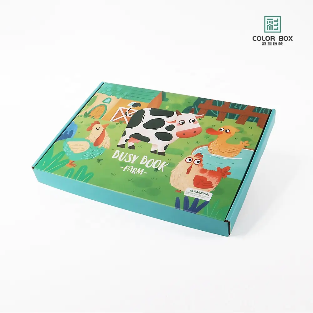 Custom cartoon book box folding hard paper box and co-friendly paper box