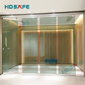 HDSAFE frameless aluminium for office sliding glass door system