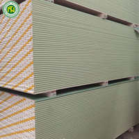 Plaque de plâtre ignifuge et étanche standard 9,5 mm 12 mm pour plafond, fabriquée à Foshan Guangzhou