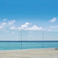 Clôture de piscine sans cadre en aluminium de haute qualité HIMOWAY pour villa, terrasse, balcon, appartement